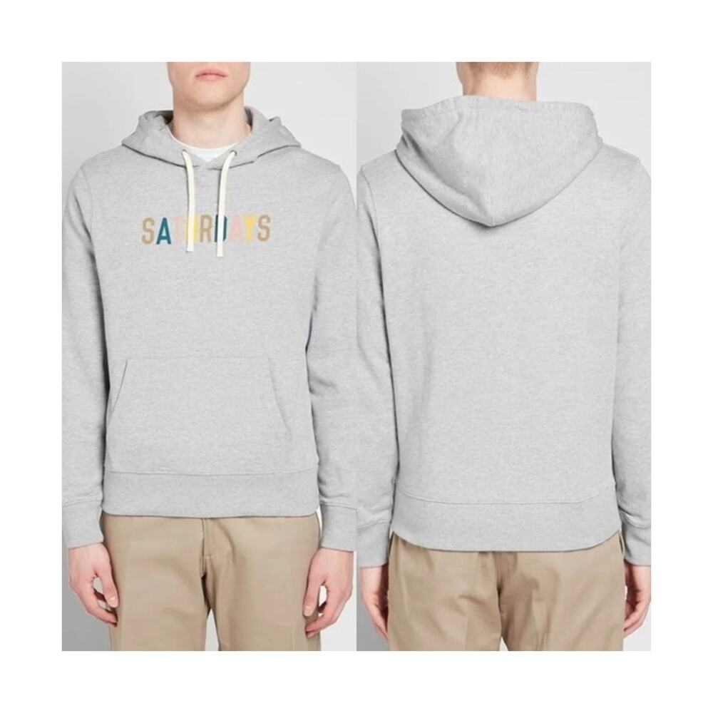 SATURDAYS NYC Ditch Miller Multi-Colored Gray Hoodie Size 10